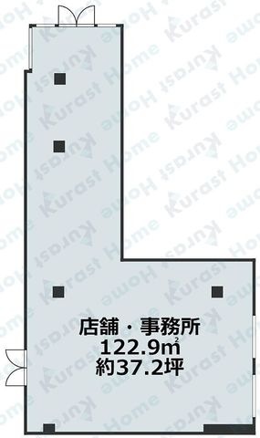 拡大写真:新栄プロパティー古市駅東 1階102の間取り