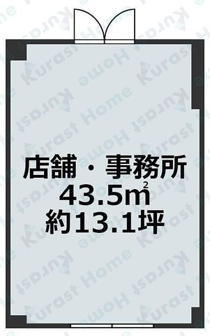 拡大写真:新栄プロパティー古市駅東 1階105の間取り