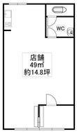 島泉2丁目路面テナントの間取図