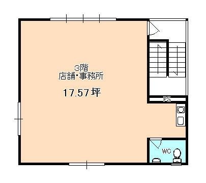 拡大写真:柏原市大正2丁目 3Fの間取り