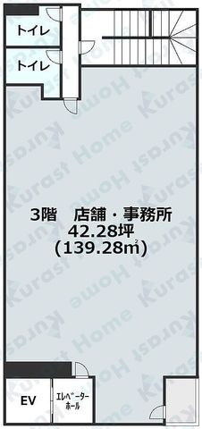 拡大写真:羽曳野市栄町 3階3の間取り