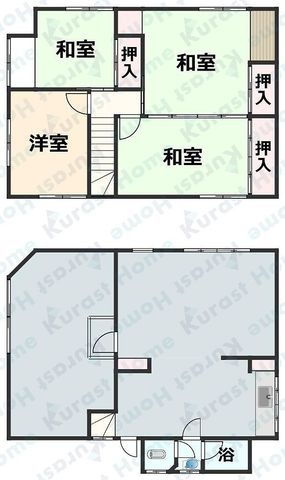 拡大写真:法善寺4丁目店舗住居 1階1の間取り