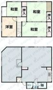法善寺4丁目店舗住居の間取図