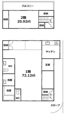 拡大写真：河原町1棟貸テナント 1階1の間取り