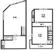 法善寺2丁目店舗付き住居の間取図