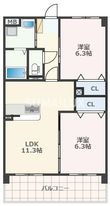 熊本市中央区菅原町の間取図
