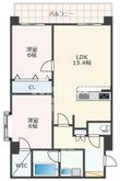 熊本市中央区迎町1丁目の間取図