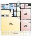 熊本市中央区九品寺1丁目の間取図