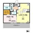 熊本市南区田迎3丁目の間取図