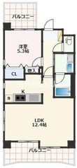 熊本市中央区新大江2丁目の間取図