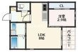 熊本市中央区南熊本1丁目の間取図