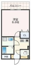 パークサイド島崎の間取図
