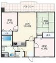 ライオンズマンション新大江第2の間取図
