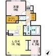 熊本市中央区新大江2丁目の間取図
