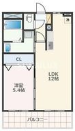 熊本市南区田迎1丁目の間取図