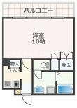 熊本市中央区新屋敷1丁目の間取図