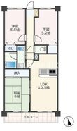 ライオンズマンション坪井川遊水公園の間取図