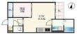 熊本市西区二本木3丁目の間取図