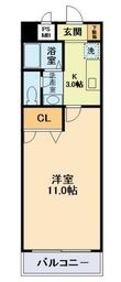 ＰＡ水前寺の間取図