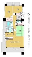 熊本市中央区水道町の間取図