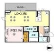 熊本市南区野口4丁目の間取図