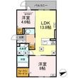 D-ROOM西熊本駅Ⅱの間取図
