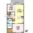 D-ROOM西熊本駅Ⅱの間取図