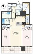 MJR熊本ゲートタワーの間取図