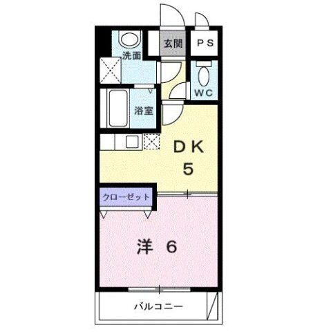 拡大写真:プレジデンシャル白山 4階402の間取り