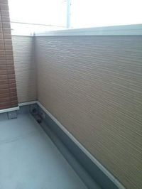 外からの目が気にならないバルコニーで洗濯物が干せます