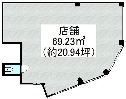 拡大写真:松田ビル 1Fの間取り