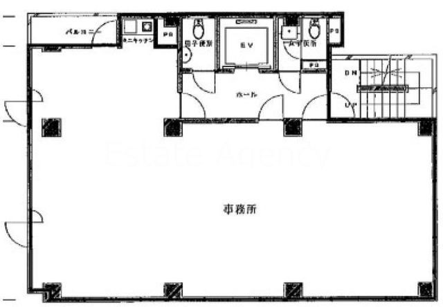 拡大写真:中央区新川1丁目 2階2の間取り