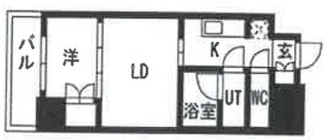 拡大写真:守口市日吉町2丁目 6階604の間取り