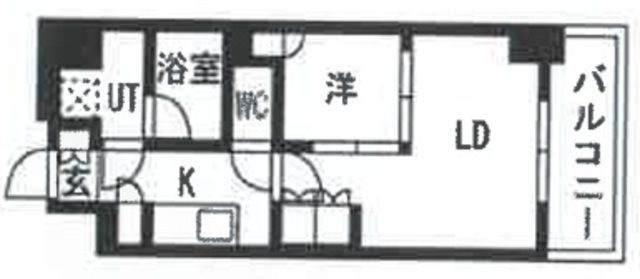 拡大写真:守口市日吉町2丁目 4階415の間取り