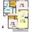 枚方市藤阪元町1丁目の間取図