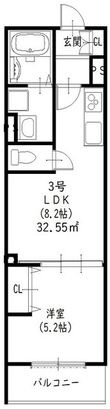 大東市北条6丁目の間取図