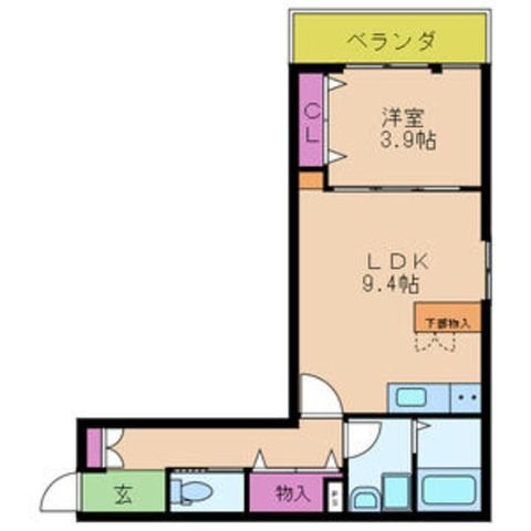 拡大写真:大阪市城東区今福東3丁目 2階203の間取り