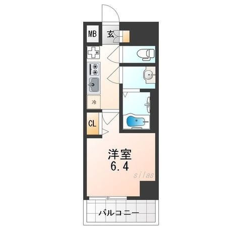 拡大写真:大阪市大正区三軒家西3丁目 2階202の間取り