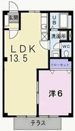 エル・ガーデンBの間取図