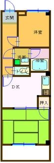シティーエステイト加古川の間取図