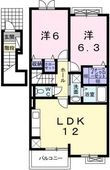 スモールヴィレッジⅡの間取図