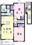 アベニール・フルールの間取図