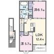 稲美町中村アパートの間取図