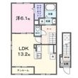 尾上町養田3丁目アパートの間取図