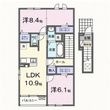 尾上町養田3丁目アパートの間取図