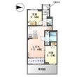 加古郡稲美町国岡 アパート新築の間取図