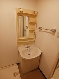 忙しい朝には欠かせない洗面所です