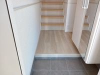 シンプルで使いやすい玄関です