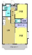 柳川市佃町の間取図