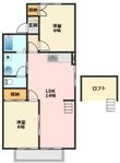ラポールおおいAの間取図